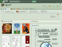 Tablet Screenshot of magical-elf.deviantart.com