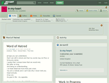 Tablet Screenshot of in-my-heart.deviantart.com
