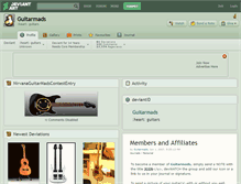 Tablet Screenshot of guitarmads.deviantart.com