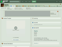 Tablet Screenshot of namio.deviantart.com