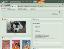 Tablet Screenshot of hipchick.deviantart.com