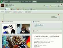 Tablet Screenshot of nightwindhero.deviantart.com