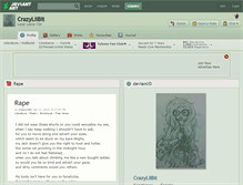 Tablet Screenshot of crazylilbit.deviantart.com