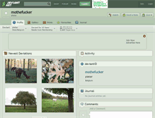 Tablet Screenshot of mothefucker.deviantart.com