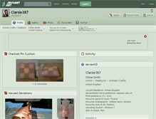 Tablet Screenshot of clarsie387.deviantart.com