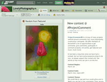 Tablet Screenshot of lovelyphotography.deviantart.com