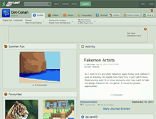 Tablet Screenshot of det-conan.deviantart.com
