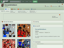 Tablet Screenshot of forwarduntodawn.deviantart.com