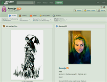 Tablet Screenshot of amedyr.deviantart.com