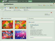 Tablet Screenshot of deaddeadqueen.deviantart.com