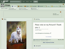 Tablet Screenshot of irishaaa.deviantart.com