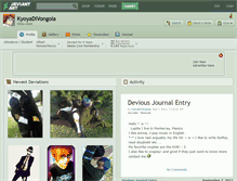 Tablet Screenshot of kyoyadivongola.deviantart.com