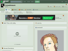 Tablet Screenshot of corpseblossum.deviantart.com