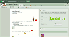 Desktop Screenshot of give-and-get-llamas.deviantart.com