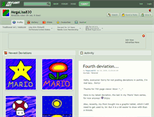 Tablet Screenshot of megalisa830.deviantart.com