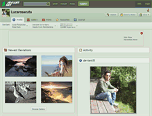 Tablet Screenshot of lucarosacuta.deviantart.com