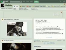 Tablet Screenshot of erikablake.deviantart.com
