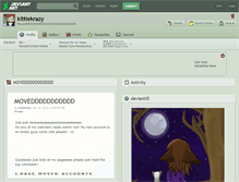 Tablet Screenshot of kittiekrazy.deviantart.com