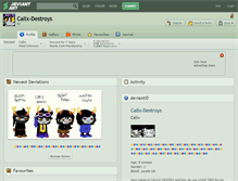 Tablet Screenshot of calix-destroys.deviantart.com