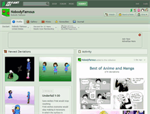 Tablet Screenshot of nobodyfamous.deviantart.com