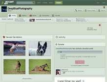 Tablet Screenshot of deepbluephotography.deviantart.com
