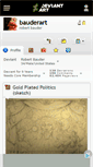 Mobile Screenshot of bauderart.deviantart.com