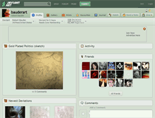 Tablet Screenshot of bauderart.deviantart.com