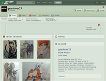 Tablet Screenshot of gaaralover23.deviantart.com