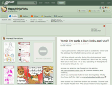 Tablet Screenshot of happyninjapichu.deviantart.com