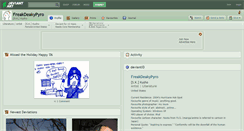 Desktop Screenshot of freakdeakypyro.deviantart.com