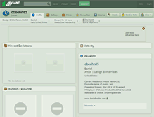 Tablet Screenshot of dbeehn85.deviantart.com