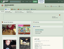 Tablet Screenshot of dominicdelik2.deviantart.com