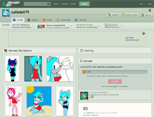 Tablet Screenshot of cutiedoll75.deviantart.com