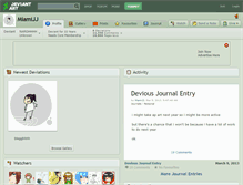 Tablet Screenshot of miamijj.deviantart.com