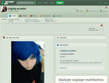 Tablet Screenshot of cosplay-ecuador.deviantart.com