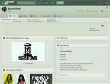 Tablet Screenshot of kevoewest.deviantart.com