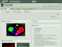 Tablet Screenshot of chase-megax.deviantart.com