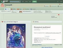Tablet Screenshot of foxsnout45.deviantart.com