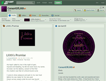 Tablet Screenshot of consortoflilith.deviantart.com