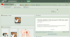 Desktop Screenshot of lullabyforthelost.deviantart.com