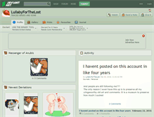 Tablet Screenshot of lullabyforthelost.deviantart.com