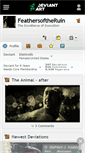 Mobile Screenshot of feathersoftheruin.deviantart.com