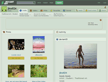 Tablet Screenshot of jinxii24.deviantart.com