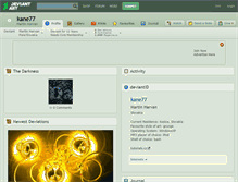 Tablet Screenshot of kane77.deviantart.com