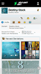 Mobile Screenshot of destiny-stock.deviantart.com