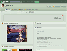 Tablet Screenshot of horror-grrl.deviantart.com
