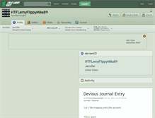Tablet Screenshot of htflemyflippymika89.deviantart.com