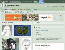 Tablet Screenshot of all-good-names-taken.deviantart.com