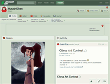 Tablet Screenshot of musashichan.deviantart.com